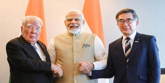 Modi meets top Japanese biz leaders (Photo: PIB)