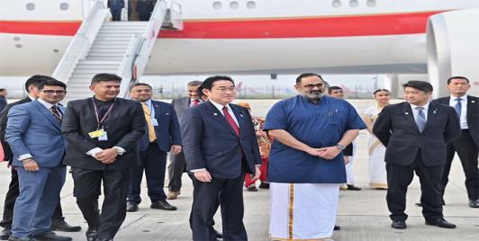 Japanese Prime Minister’s arrival in India (Photo: Twitter)