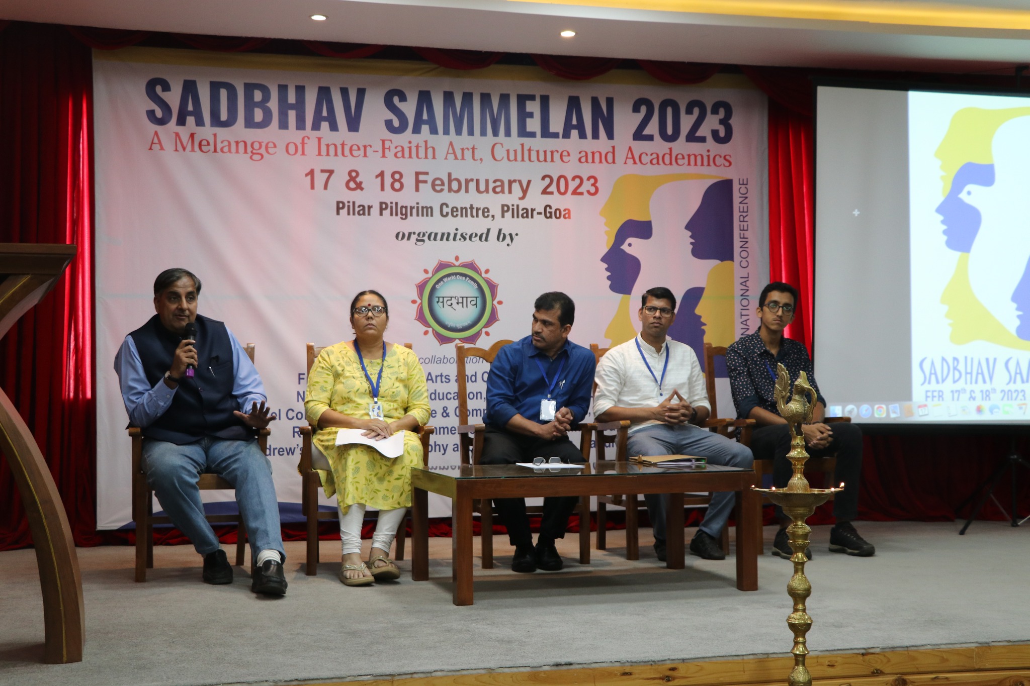 (Sadbhaav Sammelan): Panelists in session during the two-day Sadbhaav Sammelan in Goa. Photo courtesy: Fr. Elvis Fernandes