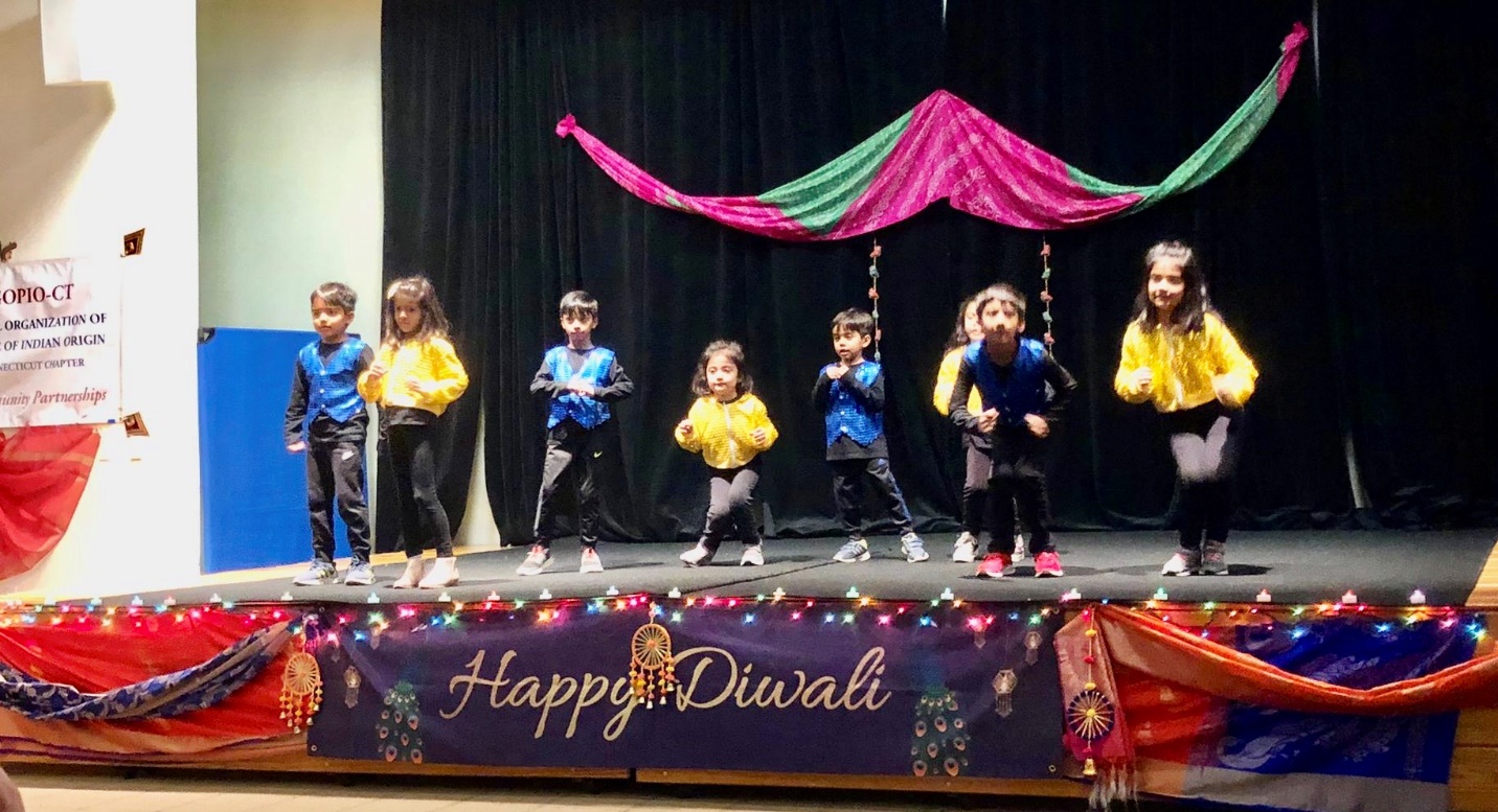 Children performing Bollywood dances