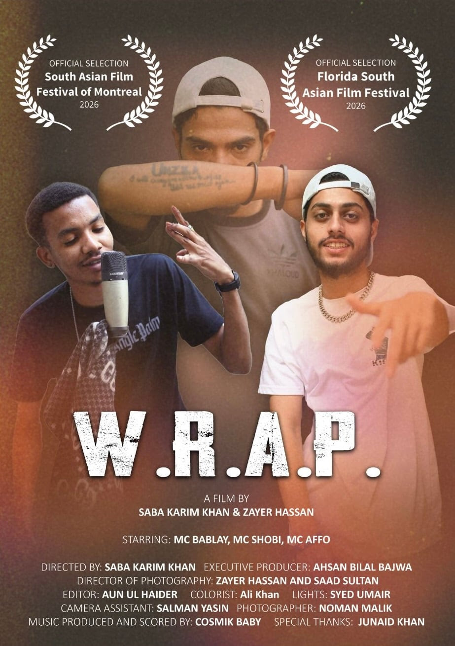 W.R.A.P (We Really Are Pakistan) film poster. Photo via Saba Karim Khan / Zayer Films.