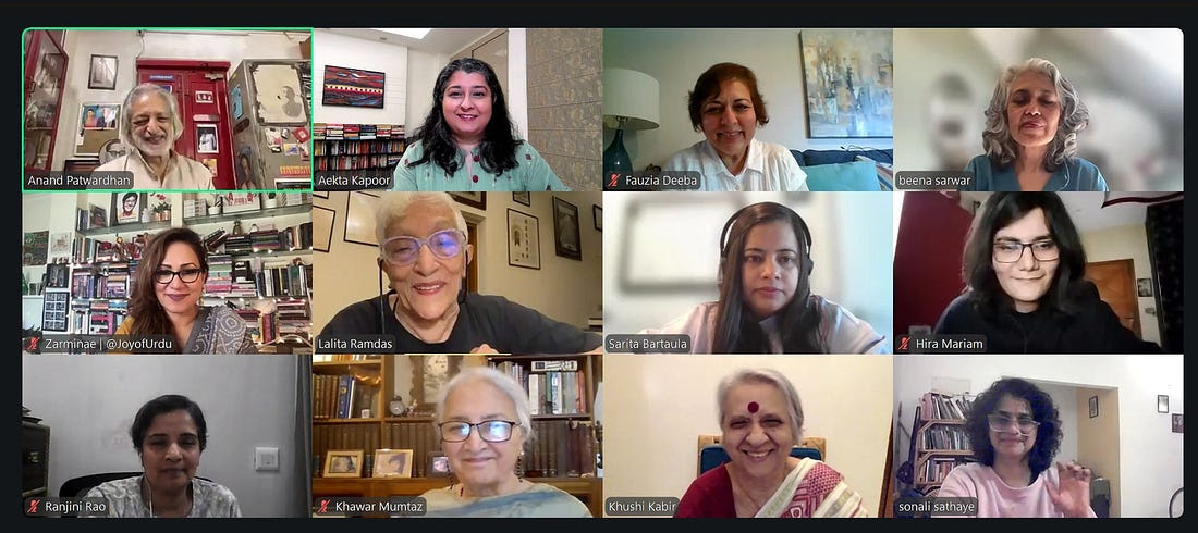 Some speakers and participants at the discussion on ‘After Sabeen’