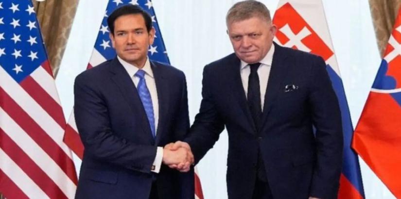 US Secretary of State Marco Rubio with Prime Minister of Hungary Viktor Orban.