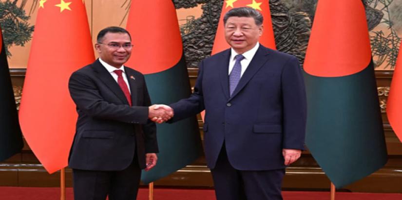 Bangladesh PM Tarique Rahman meeting with Chinese President Xi Jinping 