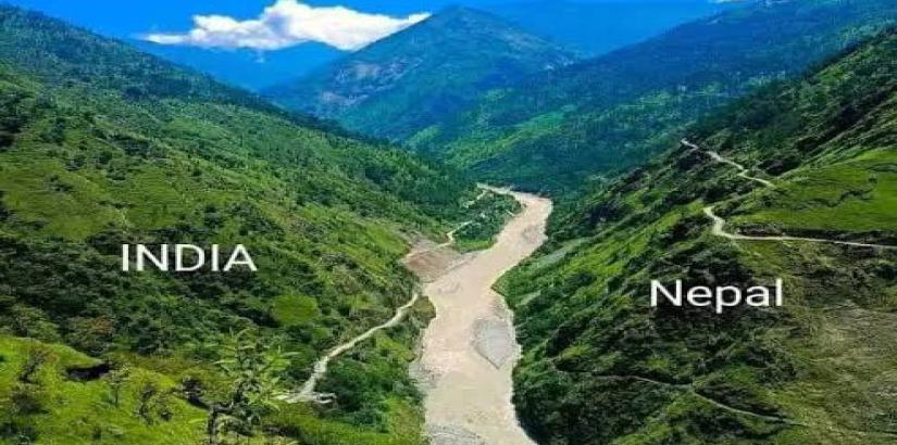 Mahakali river between India and Nepal