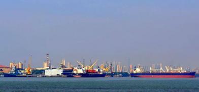 A view of Mumbai Port