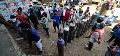 Oxygen cylinders (File) Oxygen cylinders (File)
