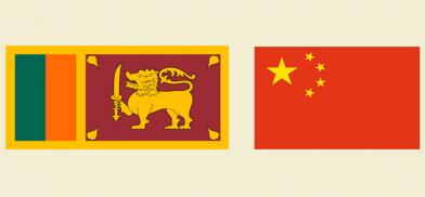 Sri Lanka-China flags (File)