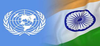 UN-India flags (File)