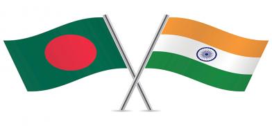 Bangladesh-India flags (File)