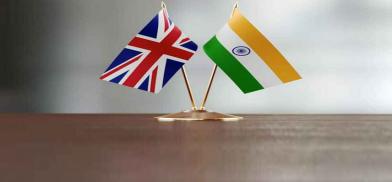 India-UK flags (File)