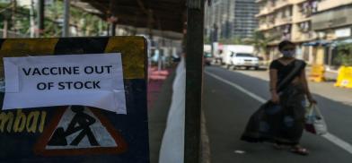 A vaccination centre in Mumbai, closed due to lack of supplies in late April. Divyakant Solanki/EPA A vaccination centre in Mumbai, closed due to lack of supplies in late April. Divyakant Solanki/EPA