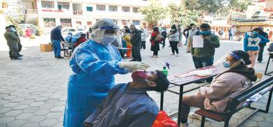 Covid testing in Kathmandu