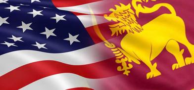 Sri Lankan-US flags (File)