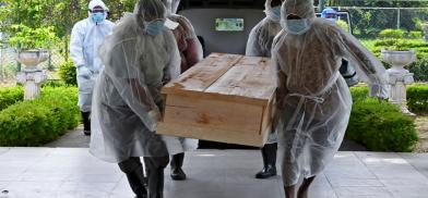 Coffins for Covid victims Coffins for Covid victims