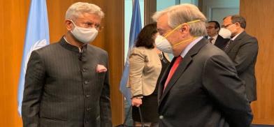 India's External Affairs Minister S. Jaishankar met United Nations Secretary-General at the UN headquarters in New York on Tuesday, May 26, 2021. (Photo: EAM Tweet) India's External Affairs Minister S. Jaishankar met United Nations Secretary-General at the UN headquarters in New York on Tuesday, May 26, 2021. (Photo: EAM Tweet)