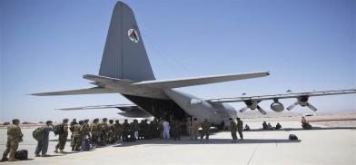 US forces depart Kandahar airfield (File)