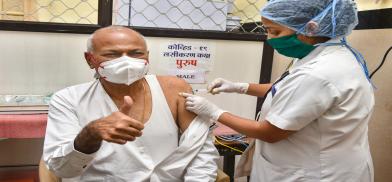 Vaccinated in Jammu and Kashmir