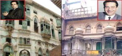the ancestral houses of Indian film legends Dilip Kumar and Raj Kapoor in Peshawar
