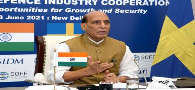 Indian Defence Minister Rajnath Singh