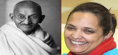 Mahatma Gandhi's great-granddaughter, Ashish Lata Ramgobin Mahatma Gandhi's great-granddaughter, Ashish Lata Ramgobin