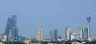Colombo with skyscrapers