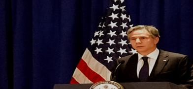 United States Secretary of State Antony Blinken speaks at a news conference in New York on September 23, 2021. (Photo: Arul Louis)