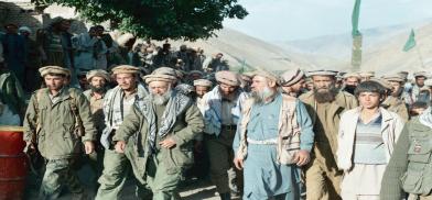 Anti-Taliban stalwarts Ahmad Shah Massoud and Burhanuddin Rabbani 
