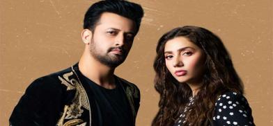 Pakistani singer Atif Aslam and Mahira Khan