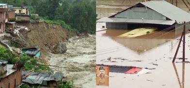 Uttarakhand and Kerala flood devastation