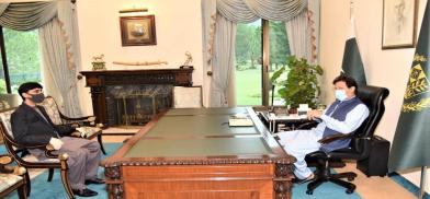 PM Imran Khan and NSA Moeed Yusuf