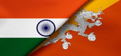 India-Bhutan flags (File)