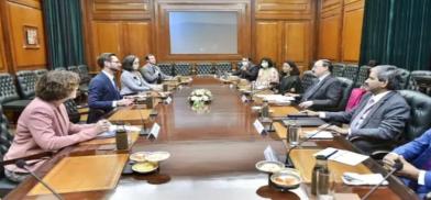 Indian Foreign Secretary Shringla meets US Special Envoy for Afghanistan (Photo: HT) Indian Foreign Secretary Shringla meets US Special Envoy for Afghanistan (Photo: HT)