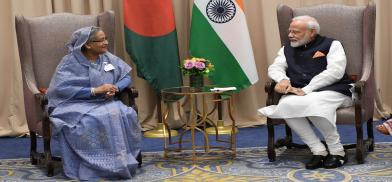 Bangladesh Prime minister Sheikh Hasina and Indian Prime minister Narendra Modi Bangladesh Prime minister Sheikh Hasina and Indian Prime minister Narendra Modi