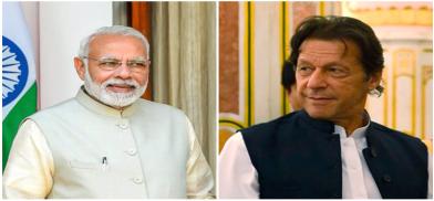 Indian Prime Minister Narendra Modi and Pakistan Prime Minister Imran Khan