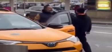 The attack on a Sikh taxi driver at New York's John F. Kennedy Airport was recorded by a witness and went viral on social media around January 9, 2022. (Photo: YouTube screenshot)