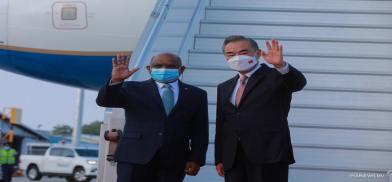 Foreign Affairs of China, Wang Yi has arrived in the Maldives on an official visit (Photo: PSMnews)