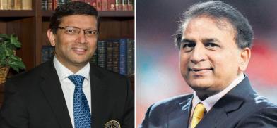 Dr. Jayesh Shah, chair of the Convention 2022 and Indian cricket veteran and former captain Sunil Gavaskar