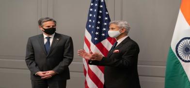 India's External Affairs Minister S Jaishankar, right, and US Secretary of State Antony Blinken. (File Photo: State Dept.)