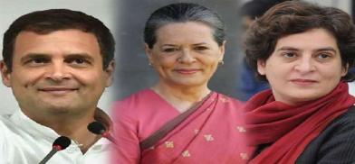 Rahul Gandhi, Sonia Gandhi and Priyanka Gandhi