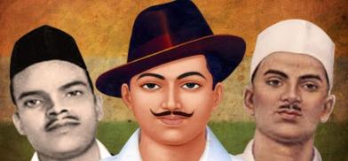 Bhagat Singh (middle), Rajguru (left) and Sukhdev (right)