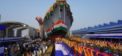 Himgiri during its launch ceremony