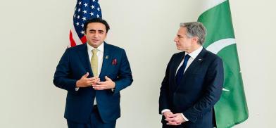 Bilawal Bhutto Zardari, Pakistan’s Foreign Minister, met US Secretary of State Anthony Blinken in New York (Photo: Twitter)