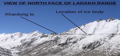 View of North face of Ladakh range