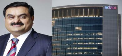 Gautam Adani and his Ahmedabad headquarters (Photo: Twitter) Gautam Adani and his Ahmedabad headquarters (Photo: Twitter)