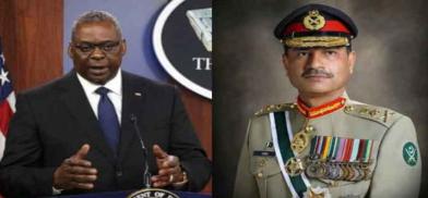 US Secretary of Defense Lloyd J Austin III and Pakistan’s Chief of Army Staff (COAS) General Asim Munir