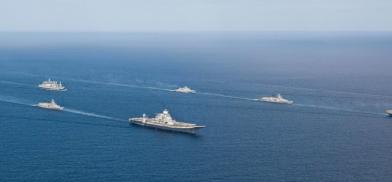 Chinese ships off Colombo port (Photo: UDA Digest)