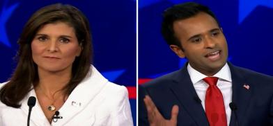 Nikki Haley and Vivek Ramaswamy Nikki Haley and Vivek Ramaswamy
