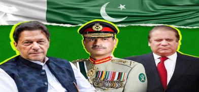 Imran Khan, Army chief Asim Munir and Nawaz Sharif Imran Khan, Army chief Asim Munir and Nawaz Sharif