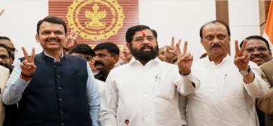 Mahayuti leadership of Maharashtra - Devendra Fadnavis, Eknath Shinde and Ajit Pawar Mahayuti leadership of Maharashtra - Devendra Fadnavis, Eknath Shinde and Ajit Pawar